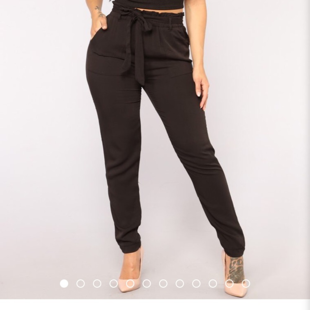 New classic tie waist pants